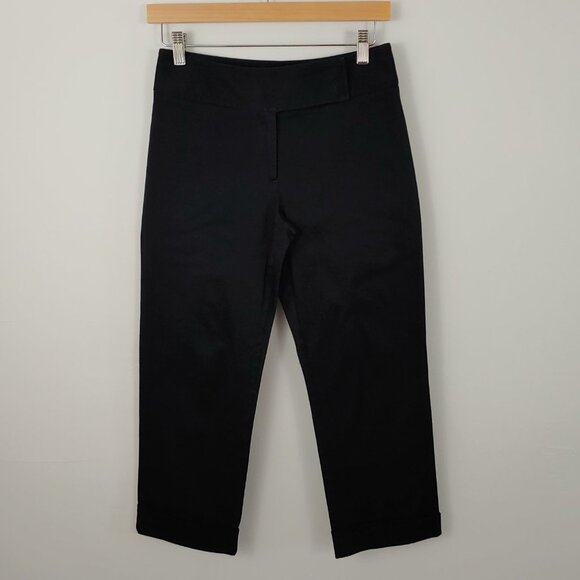 Ann Taylor Factory Classic Black Crop Capris size 2 - Picture 1 of 9